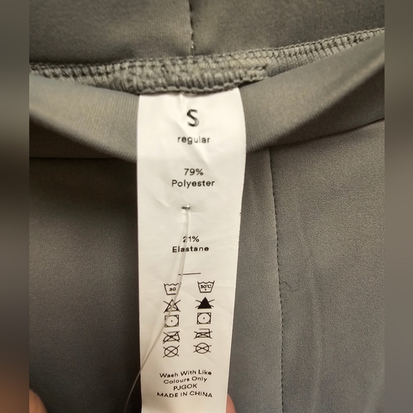 Halara Mid Rise Side Pocket Straight Leg Viral Work Pant Gray Sz Small - Picture 7 of 9